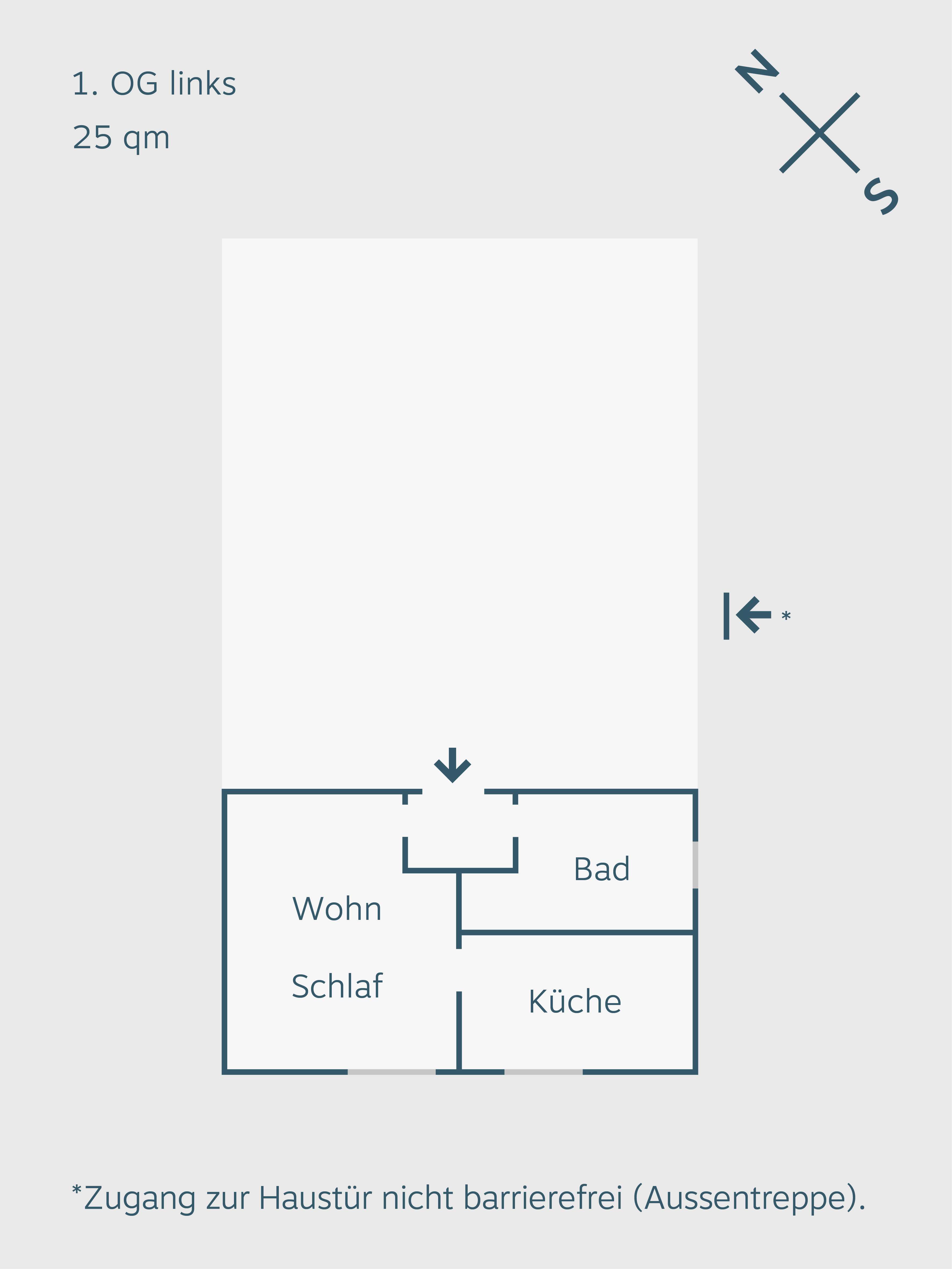 Amrumbank Ferienwohnung 1 Grundriss